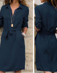 Lässiges Wickelhemdkleid Für Damen | Mini