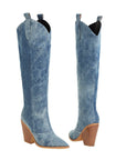 Paloma - Cowboy-Stiefel aus Denim