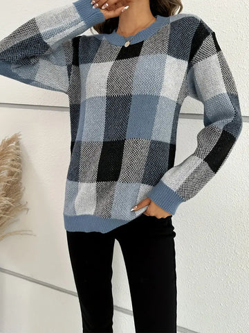 Barbara - Pullover mit Karomuster