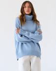 Martina - Winter-Rollkragenpullover mit lockerer Passform