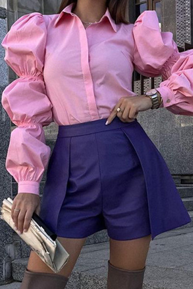 Ava | Business-Bluse mit Umlegekragen