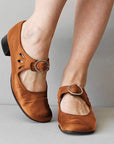 Amey - Vintage Schuhe mit runder Zehe