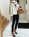 Isadora - Style Short Coat with Scarf