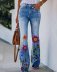 Ada - Jeans mit Blumenmuster