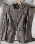 Helen - Deluxe Karierter Blazer