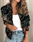 Grace - Bedruckte Zip-up-Jacke