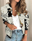 Grace - Bedruckte Zip-up-Jacke