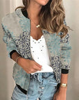 Grace - Bedruckte Zip-up-Jacke