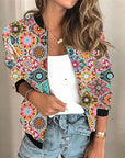 Grace - Bedruckte Zip-up-Jacke