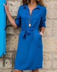 Lässiges Wickelhemdkleid Für Damen | Mini