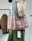 Josephine - Übergroße Print-Wollstrickweste