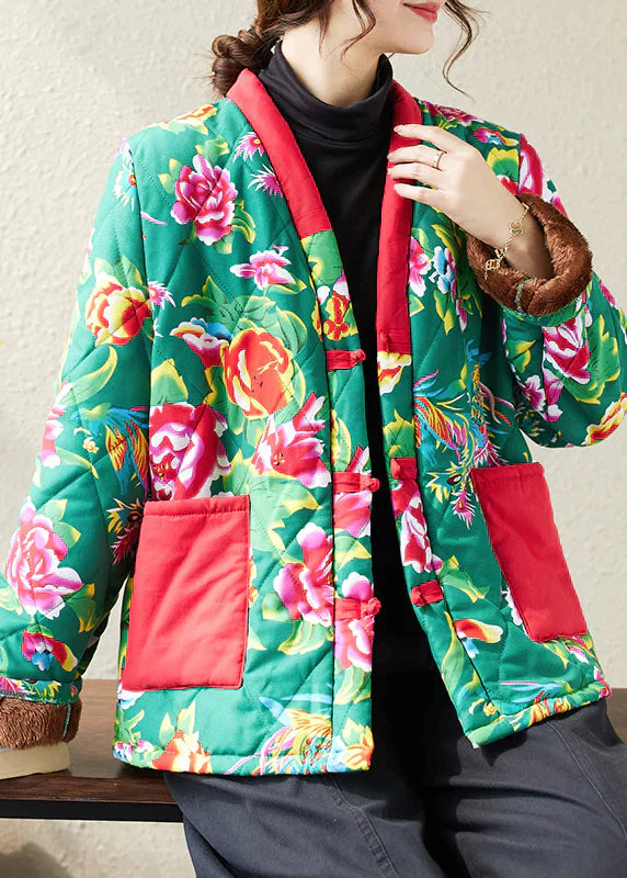 Jessa - Jacke mit Baumwollfüllung und Boho-Print