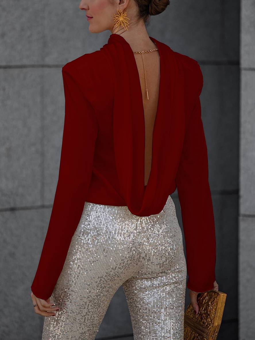 Amelia | Rückenfreie Damenbluse