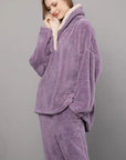 Colleen - Pyjama-Set aus flauschigem Fleece für die Nacht