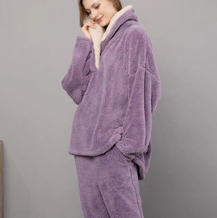 Colleen - Pyjama-Set aus flauschigem Fleece für die Nacht