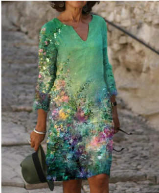 Sommerkleid Mit Grafikdruck Für Damen | Mini