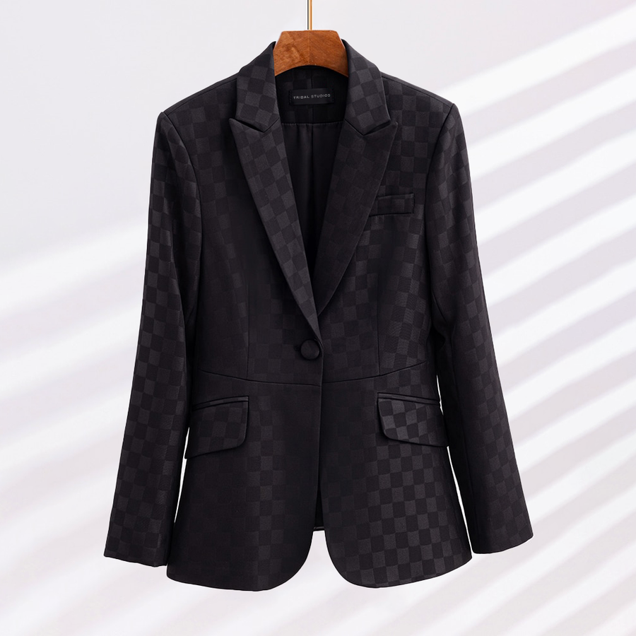 Cordella - Eleganter karierter Blazer