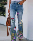 Ada - Jeans mit Blumenmuster