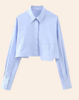 Adela - Mode Cropped Shirt