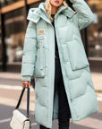 Wendy - Elegante lange wasserdichte Pufferjacke