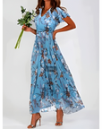 Damen Sommer Formelles Blumen Hochzeitsgast Kleid | Maxi