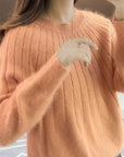 Dollie - Flauschiger Kaschmir-Strickpullover