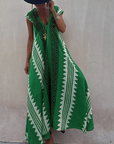 ISA - Maxi-Strandkleid mit Ethno-Print (In 7 Farben)