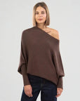 Lydia - Asymmetrisch drapierter Pullover