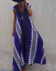 ISA - Maxi-Strandkleid mit Ethno-Print (In 7 Farben)