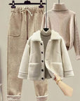 Iza - Damen Winter Warm Dreiteilige Sets