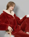 Colleen - Pyjama-Set aus flauschigem Fleece für die Nacht