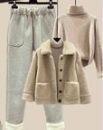 Iza - Damen Winter Warm Dreiteilige Sets