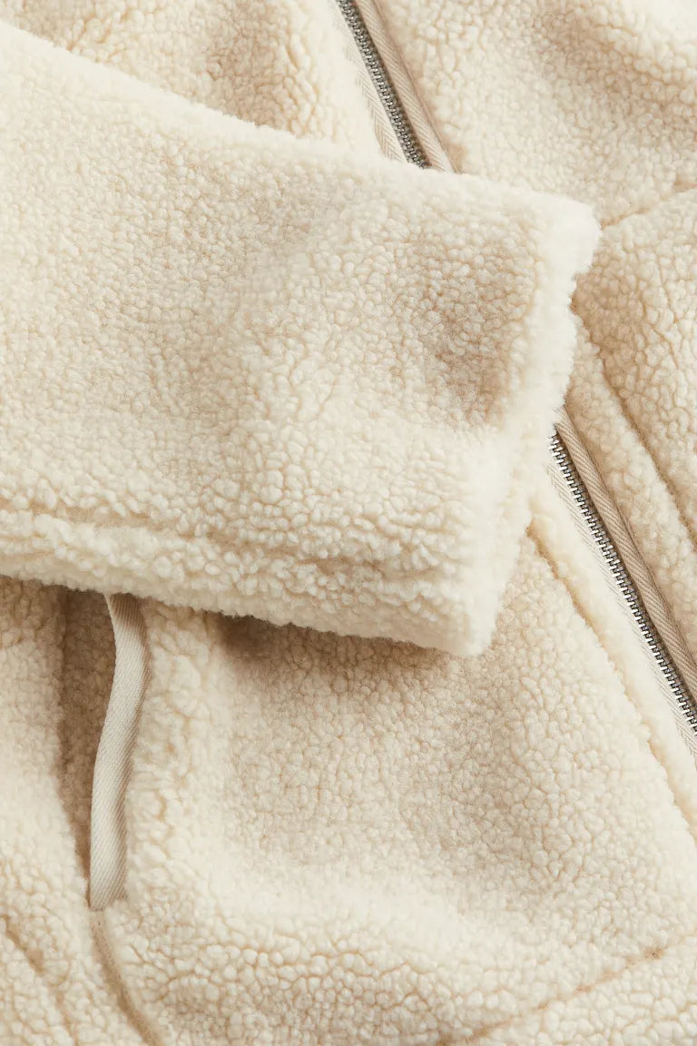 Freya | Winter Teddy Mantel | Mit Reißverschluss