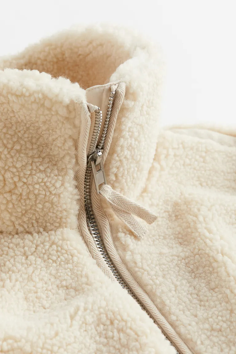 Freya | Winter Teddy Mantel | Mit Reißverschluss