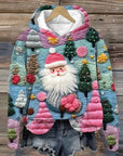 Vida - Vintage Santa Hoodie mit Druck