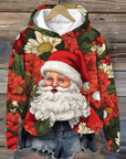 Vida - Vintage Santa Hoodie mit Druck