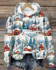 Vida - Vintage Santa Hoodie mit Druck