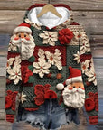 Vida - Vintage Santa Hoodie mit Druck