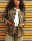 Lula - Vintage Jacke mit Blumendruck