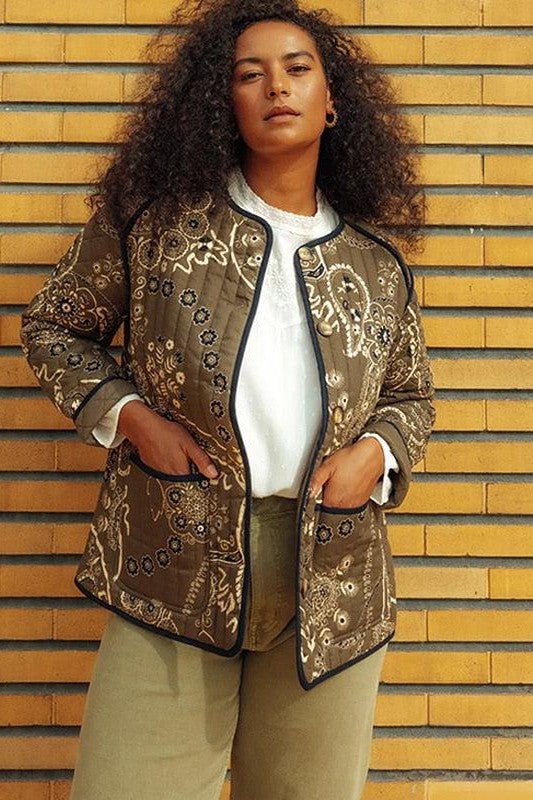 Lula - Vintage Jacke mit Blumendruck