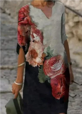 Sommerkleid Mit Grafikdruck Für Damen | Mini