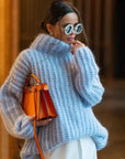 Alexandra - Flauschiger Rollkragenpullover