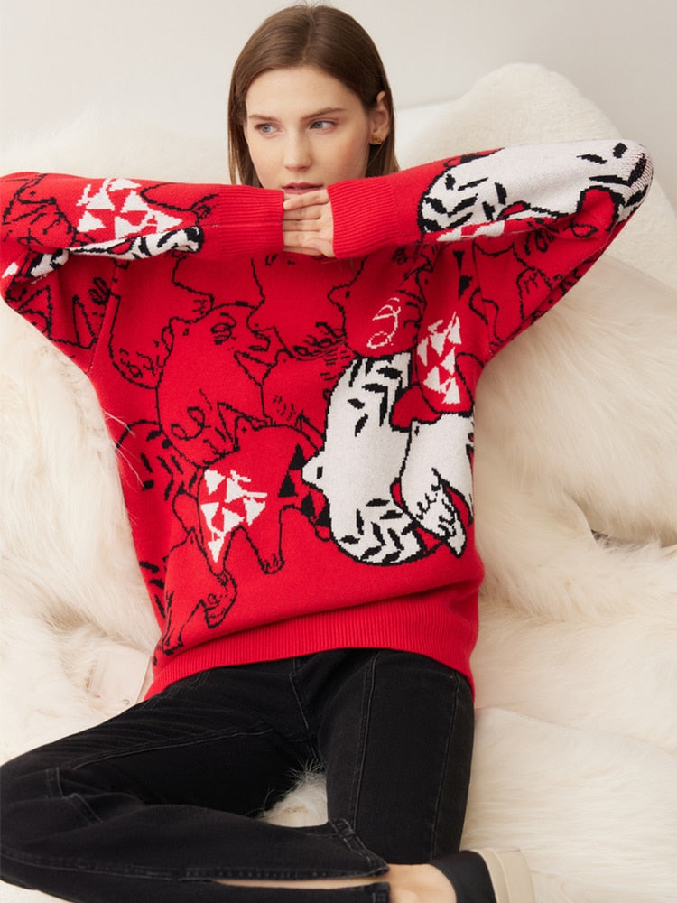 Albaia - Gemusterter Pullover