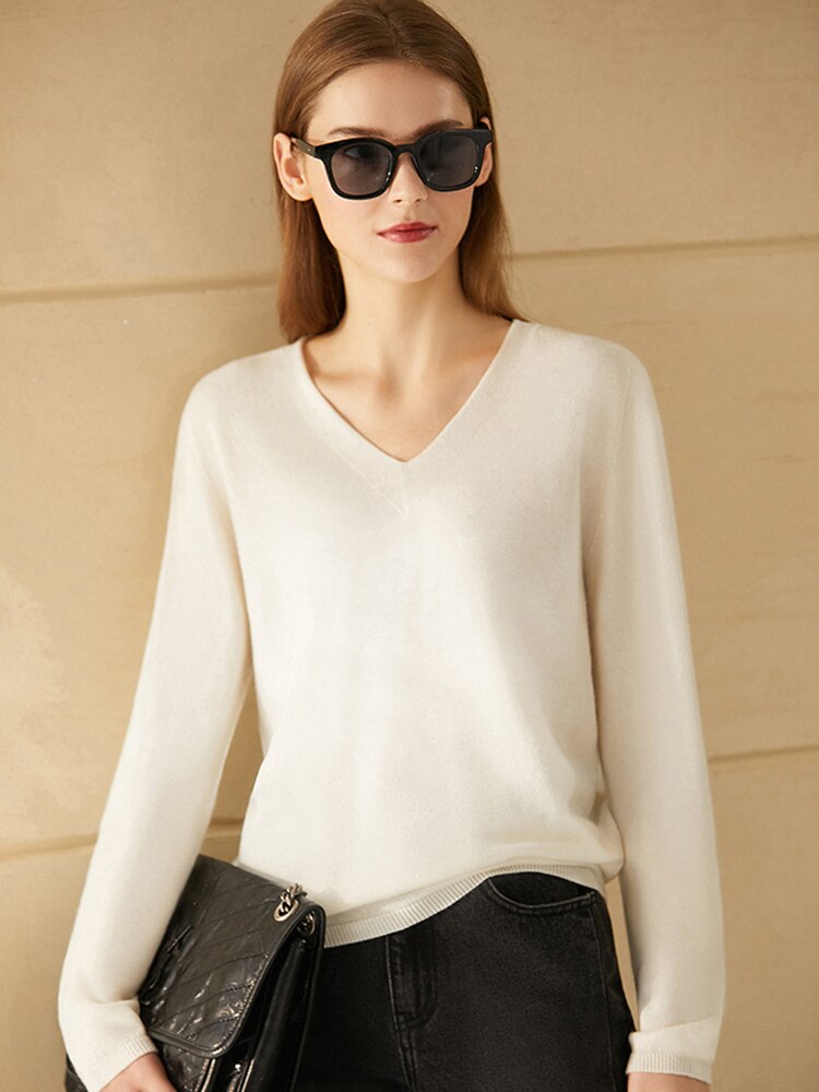 Athanasia - V-Ausschnitt Pullover